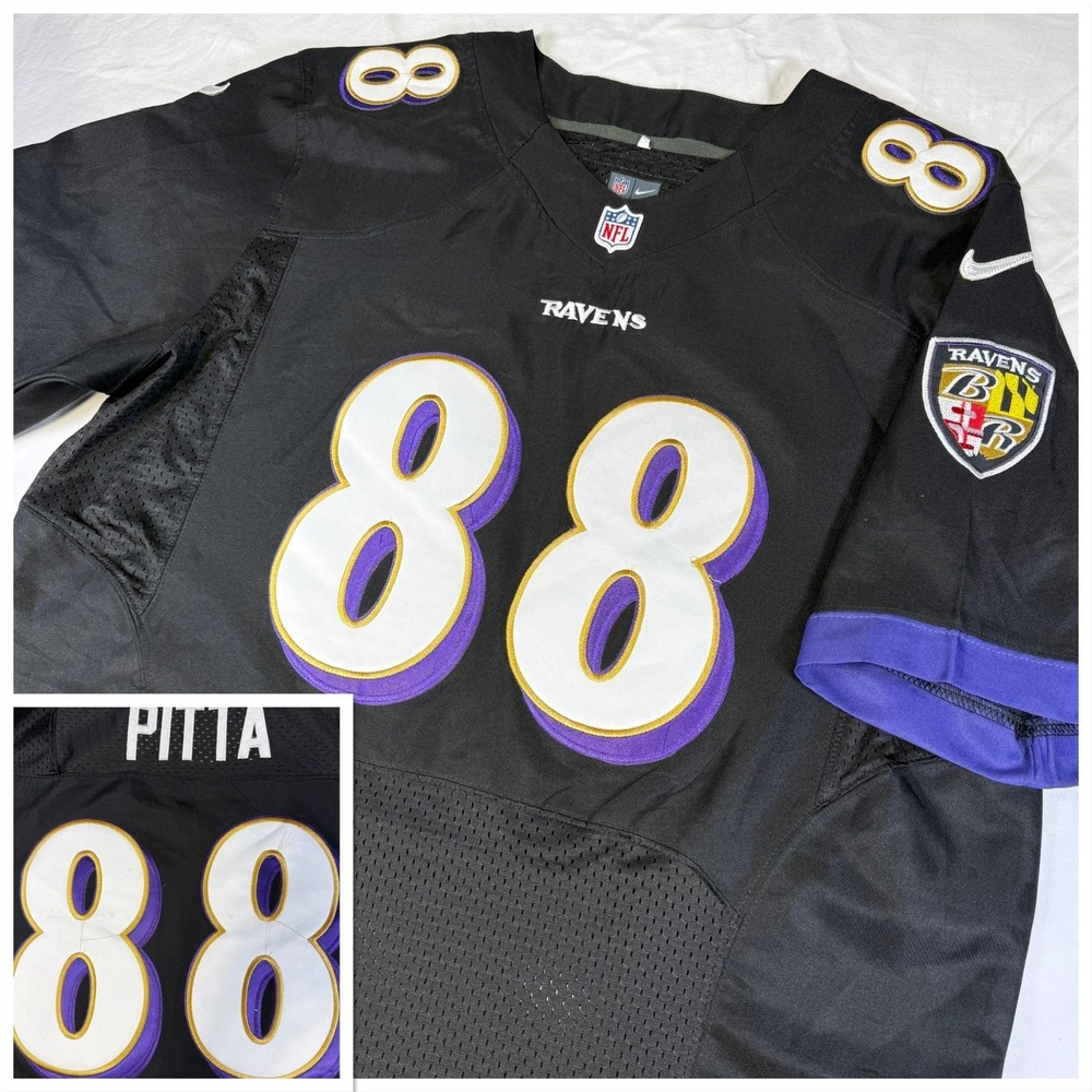 Nike On Field Baltimore Ravens Dennis Pitta #88 NFL Jersey Men's Size 52 (XL)